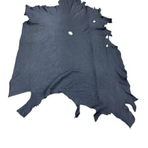 OXIW8082 Black animal hide on a white background.