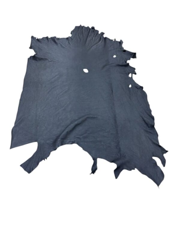 Black animal hide on a white background.