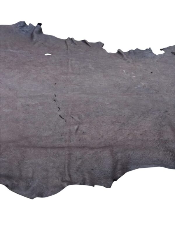 Leather hide laying flat on surface.