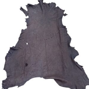 Black leather hide on a white background.