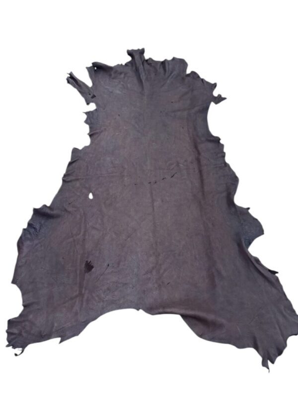 Black leather hide on a white background.