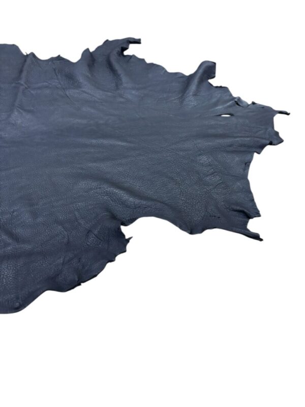 UNFN6538 Dark leather hide with irregular edges.