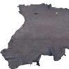 Dark leather hide on a white background.