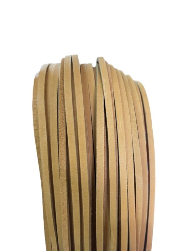 Roll of thin leather strips.