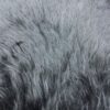 Close-up of gray animal fur with a soft texture.