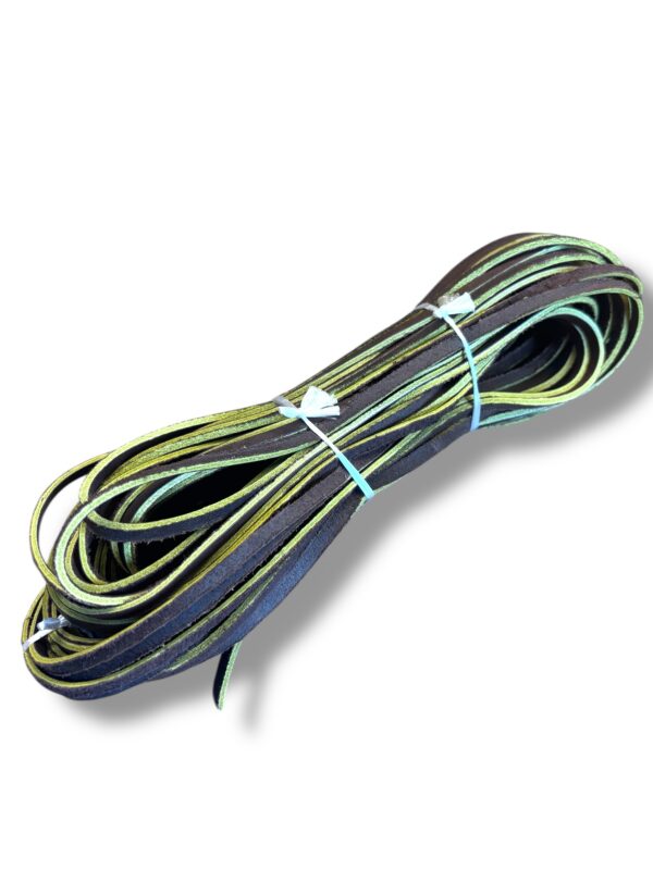 CNYJ3896 Chocolate Chrome tan lace with lime green core