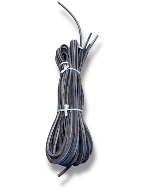 Stone Brown 1/8"x 6' Chrome Tan Lace