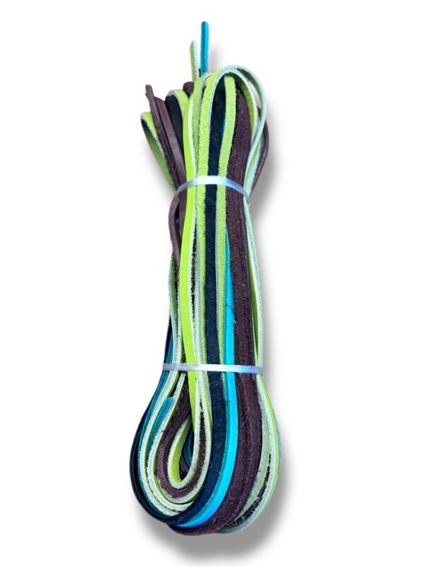 PRCS6045 Mixed color bundle has brown lime green and blue lace