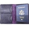 Passport leather wallet, oil tan cow leather
