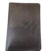 Passport leather wallet, oil tan cow leather