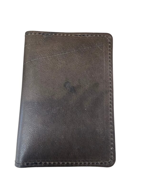 Passport leather wallet, oil tan cow leather