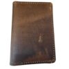 Passport leather wallet, oil tan cow leather