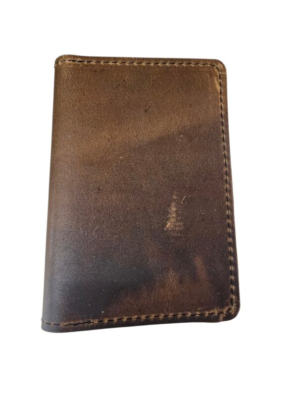 Passport leather wallet, oil tan cow leather
