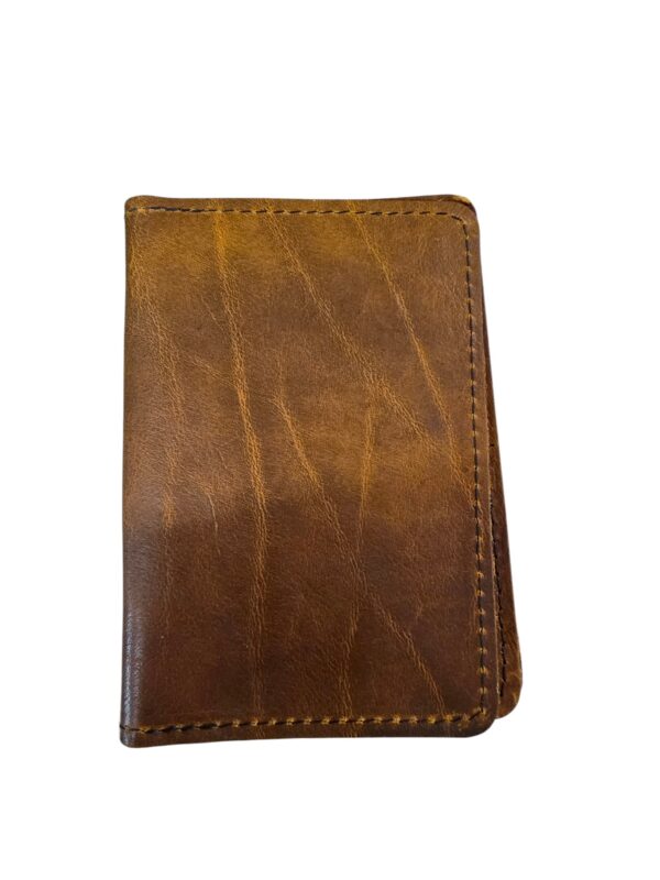 Passport leather wallet, oil tan cow leather