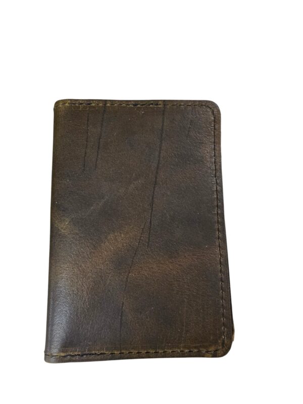 Passport leather wallet, oil tan cow leather