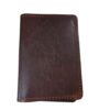 Passport leather wallet, oil tan cow leather