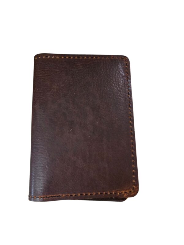 Passport leather wallet, oil tan cow leather