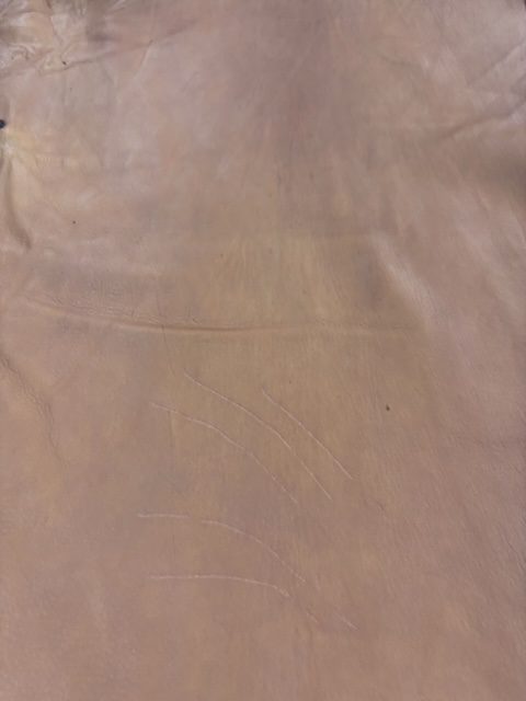 Tobacco Deerskin 6-7 Square Foot #2 grade